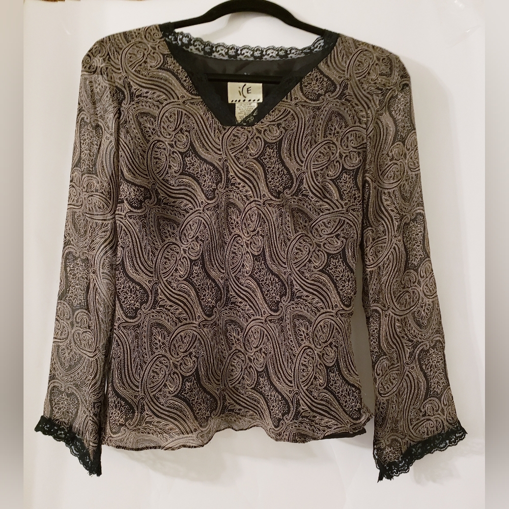 Designer ICE 3/4 Sleaved Blouse Size M